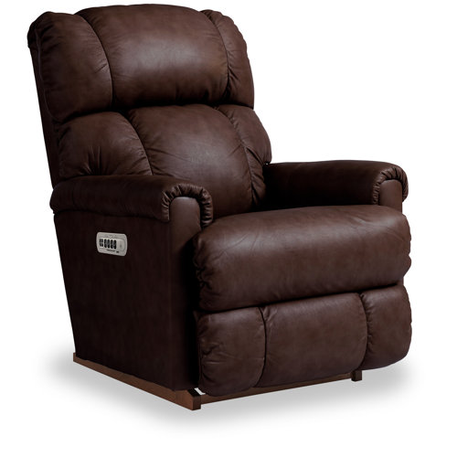 LaZBoy Pinnacle Leather Match Power Rocking Recliner with Headrest